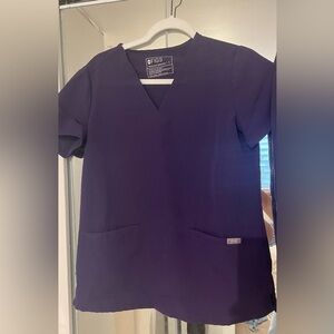 Figs Purple Jam scrub top